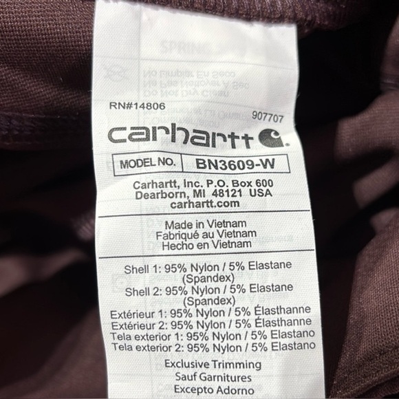 Carhartt Force Fitted lightweight utility leggings, rugged flex,sweat wicking - Picture 6 of 9